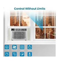 Xo 10000 Btu Window Air Conditioner, Fast Cooling to 450 Sq.Ft.,with Remote