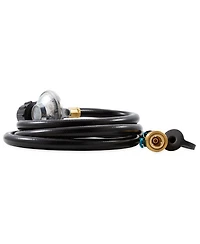 Camco Low Pressure Gas Regulator with 6' Propane Hose and Quick Connect Valve