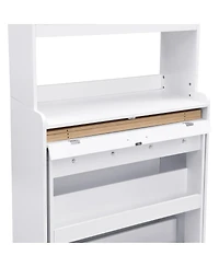 Streamdale Furniture Multifunctional Buffet Hutch with Foldable Dining Table