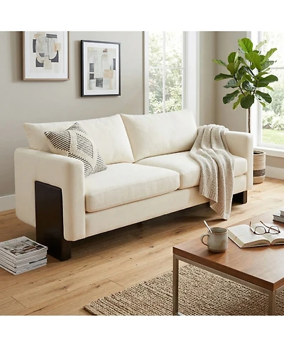 Streamdale Furniture 3-Seater Sofa with Rubberwood Legs