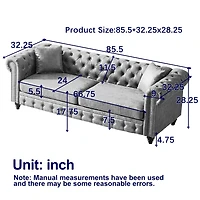 Streamdale Furniture Modern Combo Sofa with Wood Frame and Feet