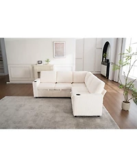 Streamdale Furniture Modular Sectional Sleeper Sofa with Storage