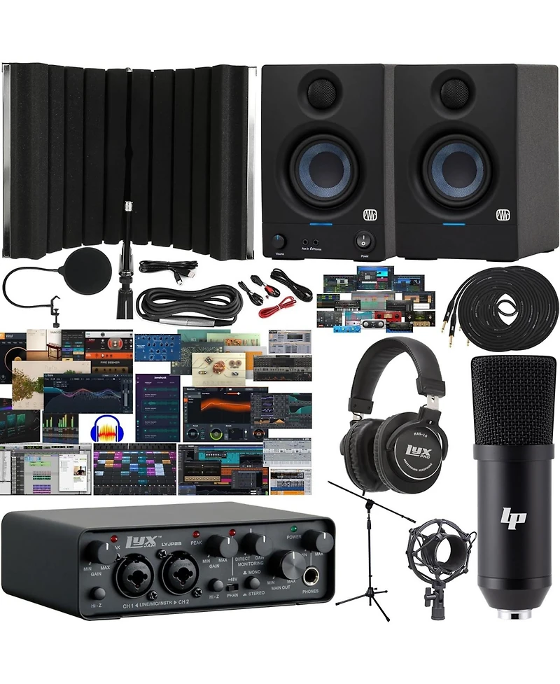LyxJam 2x2 Usb Audio Interface Home Studio Bundle