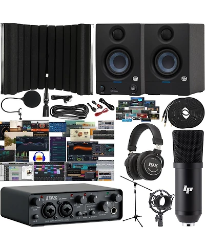 LyxJam 2x2 Usb Audio Interface Home Studio Bundle