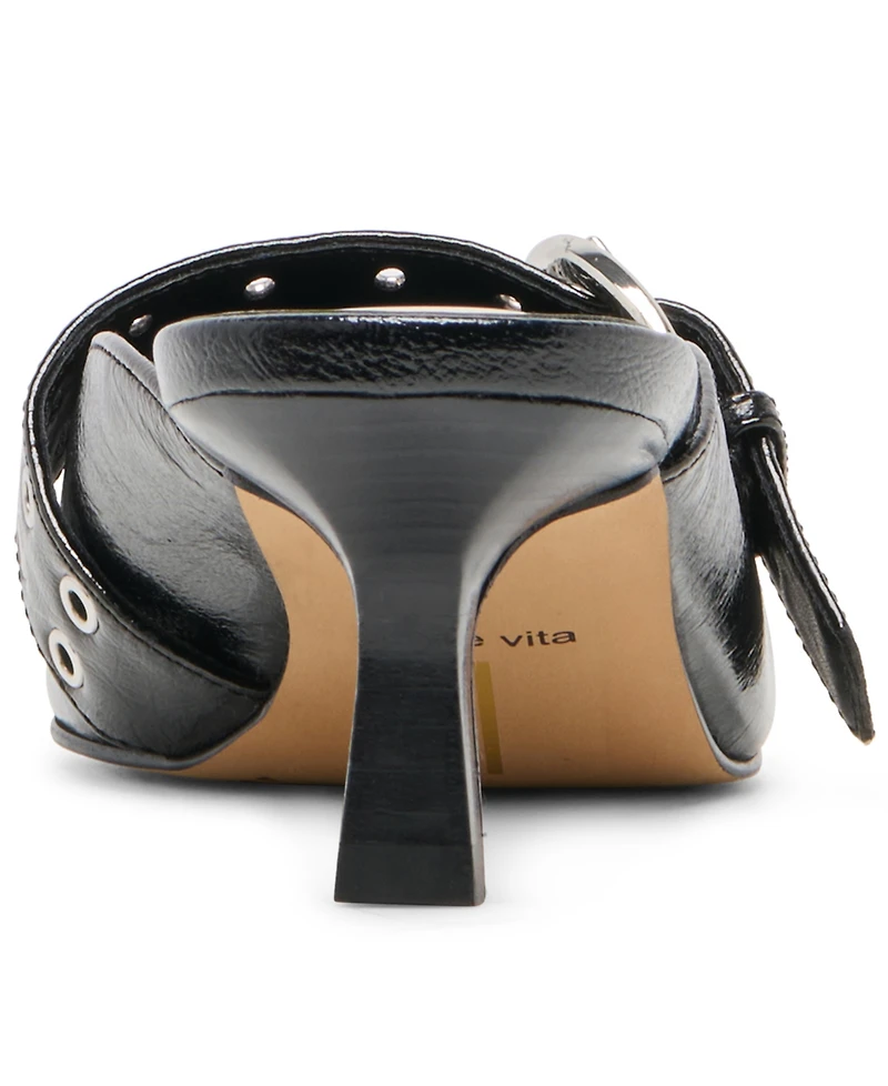 Dolce Vita Women's Cyrah Buckled Kitten Heel Mules