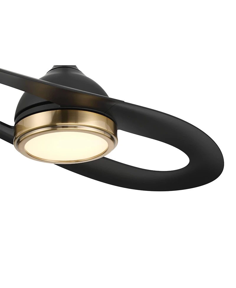 Possini Euro Design 52 Inch Obi Matte Cct Led Damp Ceiling Fan with Remote
