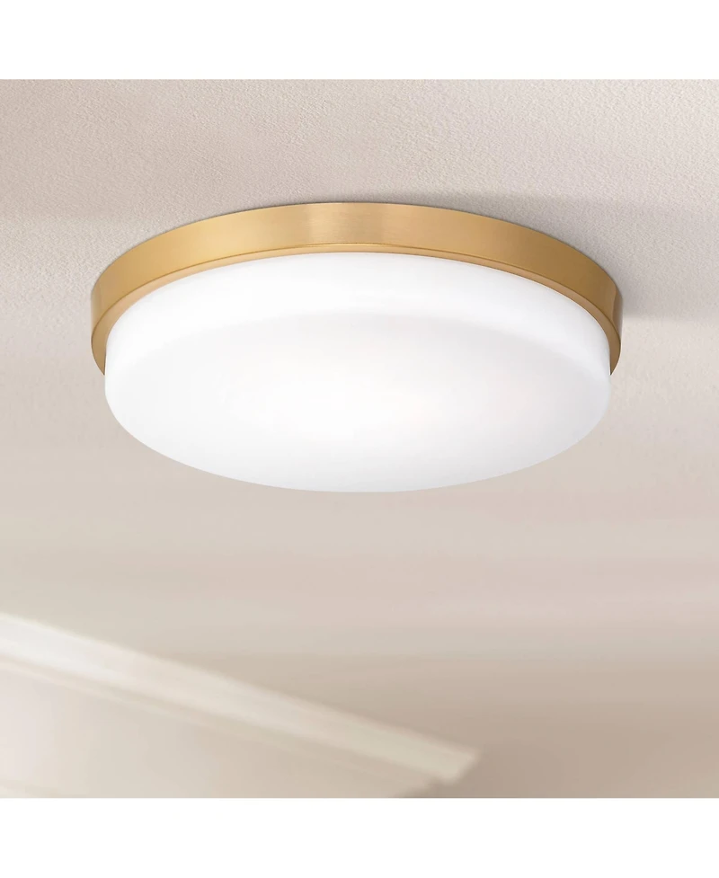 Possini Euro Design Winfrey Wide Gold Led Ceiling Light