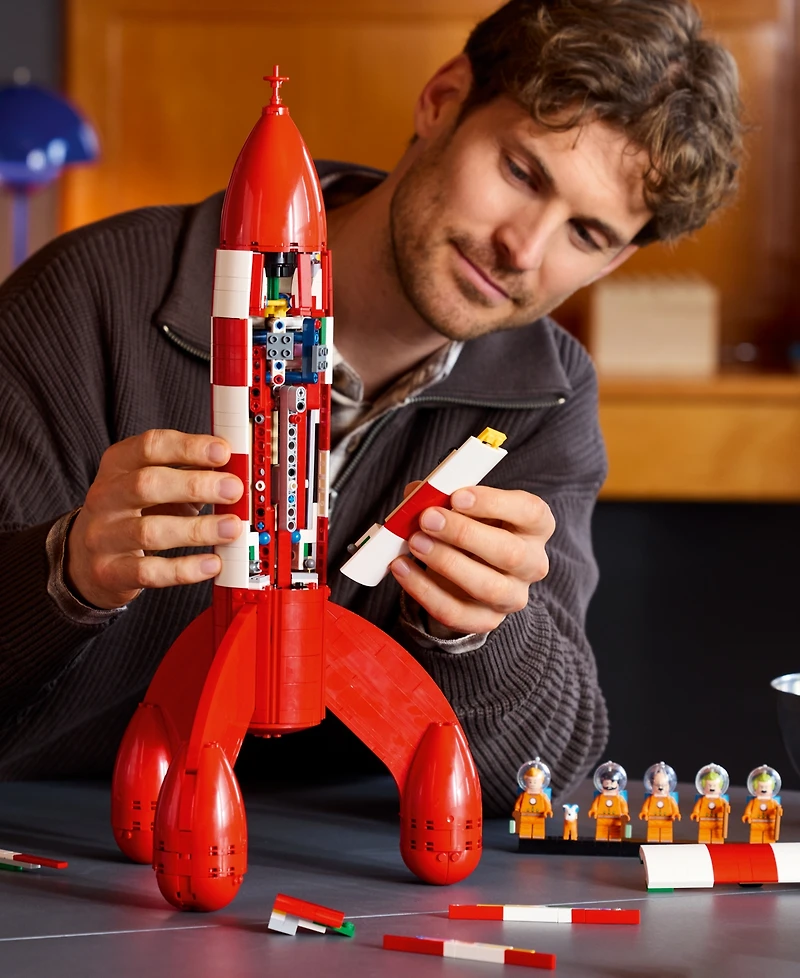 Lego Ideas Tintin Moon Rocket Building Set 21367, 1283 Pieces