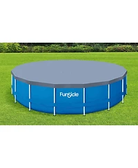 Funsicle 18 Foot Durable Round Pool Cover for Oasis and Activity Pools