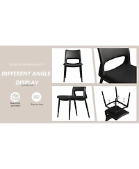 Streamdale Furniture Pu Leather Dining Chairs Set of 2