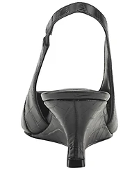 Marc Fisher Ltd Women's Taten Leather Slingback Wedge Pumps