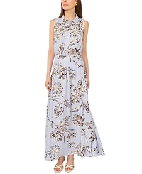 Msk Women's Sleeveless Drop Waist Maxi Dress with Buttons