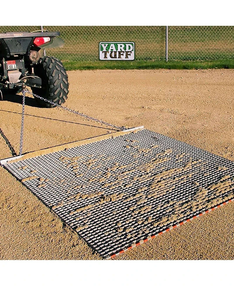 Yard Tuff 44HPDM Atv/Utv 4 x 4 Foot Zinc and Steel Field Surface Leveling Drag Mat