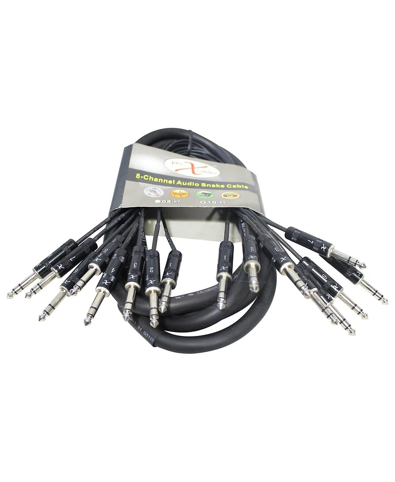 ProX Xc-8TRS10 Channel Trs-m to Trs-m Balanced Audio Snake Cable