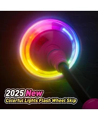 HopeRock Skip Ball Toy for Girls Ages 6-10,Girl Birthday Gifts,3 Fun Modes,Flashing Light-Up Wheel,Led Digital Counter,Replaceable Battery