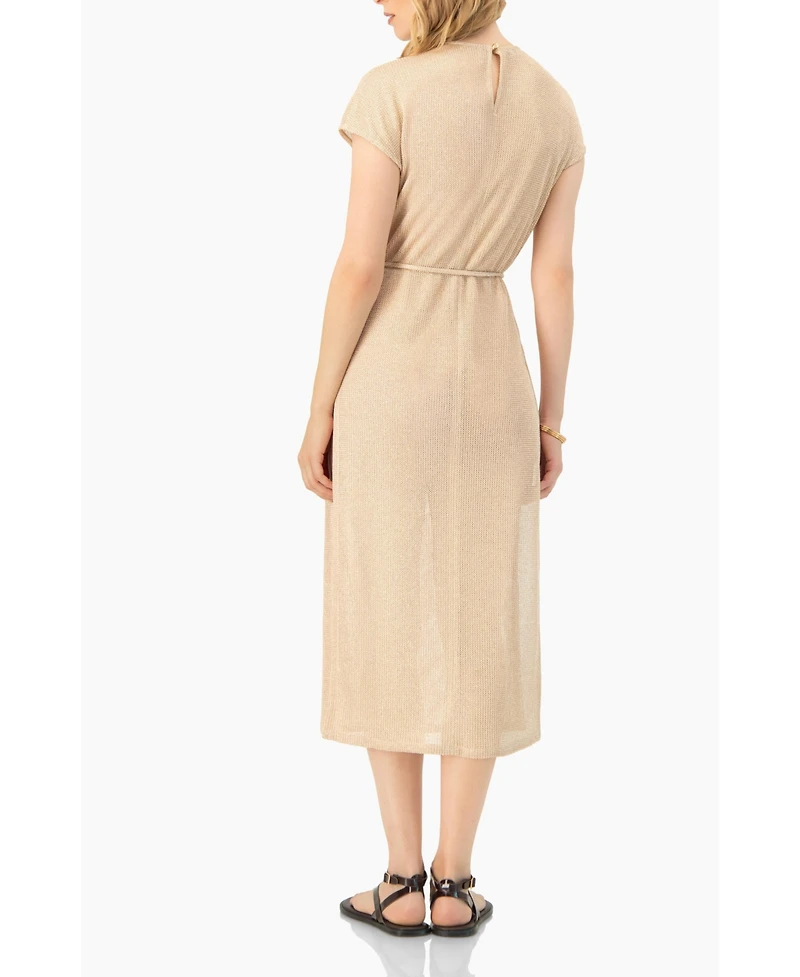 Ivonne Women's Knitted Tunic With Side Slits