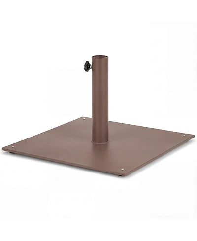 Costway 20" Square Patio Umbrella Base Weighted 35 Lbs Outdoor Market Stand Footpads
