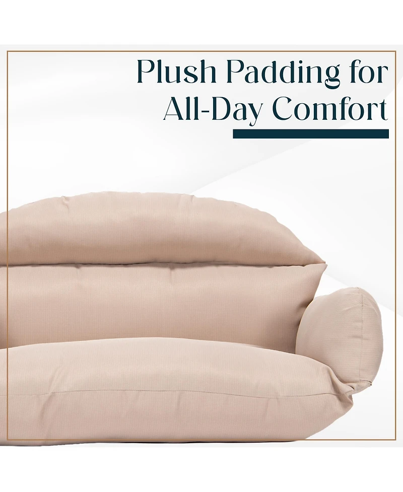 LeisureMod 2-Person Polyester Cushions for Swing Chairs and Hammocks