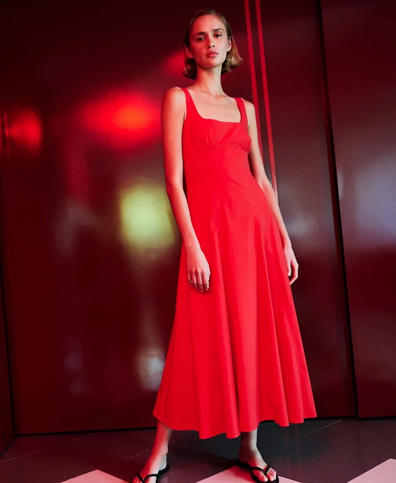 Mango Women's Long A-Line Dress