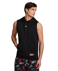 Reebok Men's Basketball Sleeveless Jock Tag Hooded Sweatshirt