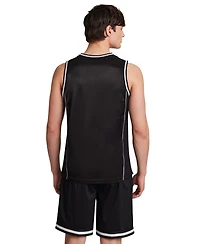 Reebok Men's Polyester Basketball Jock Tag Mesh Tank Top T-shirt