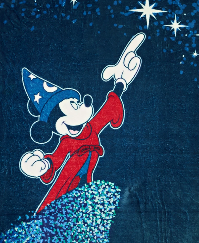 Disney | Macy's 100th Thanksgiving Day Parade 2026 Sorcerer's Apprentice Mickey Mouse Throw Blanket, Macy's Exclusive