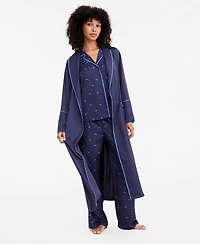 Disney | Macy's Women's Sorcerer's Apprentice Mickey Long-Sleeve Satin Wrap Robe, Exclusive