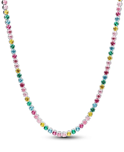 Pandora Rainbow Tennis Necklace