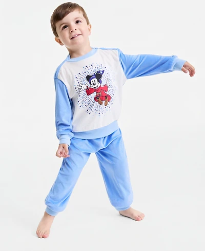Disney | Macy's Unisex Sorcerer's Apprentice Mickey Pajama Set, Toddler, Little Kid, Exclusive