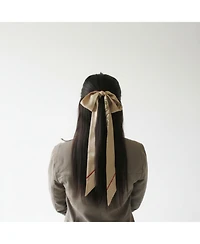 Bespoke Fashion Palm-Print Ribbon Scarf
