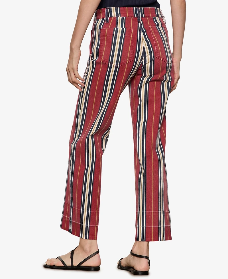 Sanctuary Petite Cotton-Blend Mariner Wide-Leg Jeans