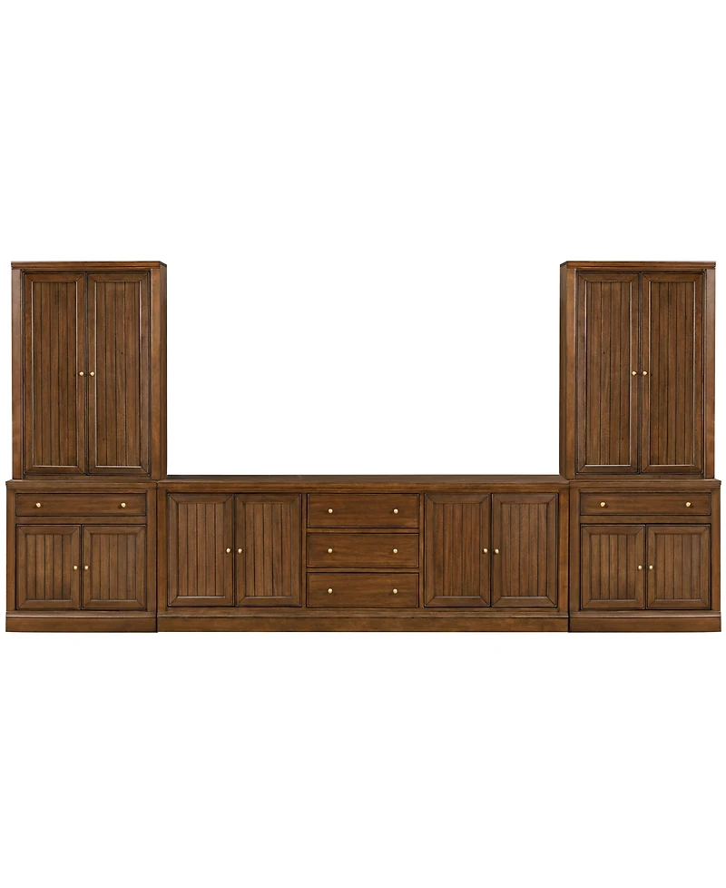Amren 85" Wood 4-Door Console