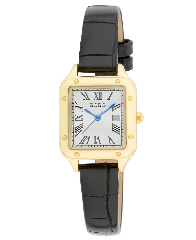 Bcbg Women's Quartz Square Gold Stainless Steel Watch 25mm
