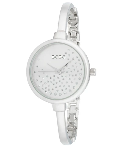 Bcbg Women's Quartz Round Silver Stainless Steel Watch 32mm