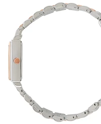 Bcbg Women's Quartz Rectangle Two-Tone Stainless-Steel Watch 21mm