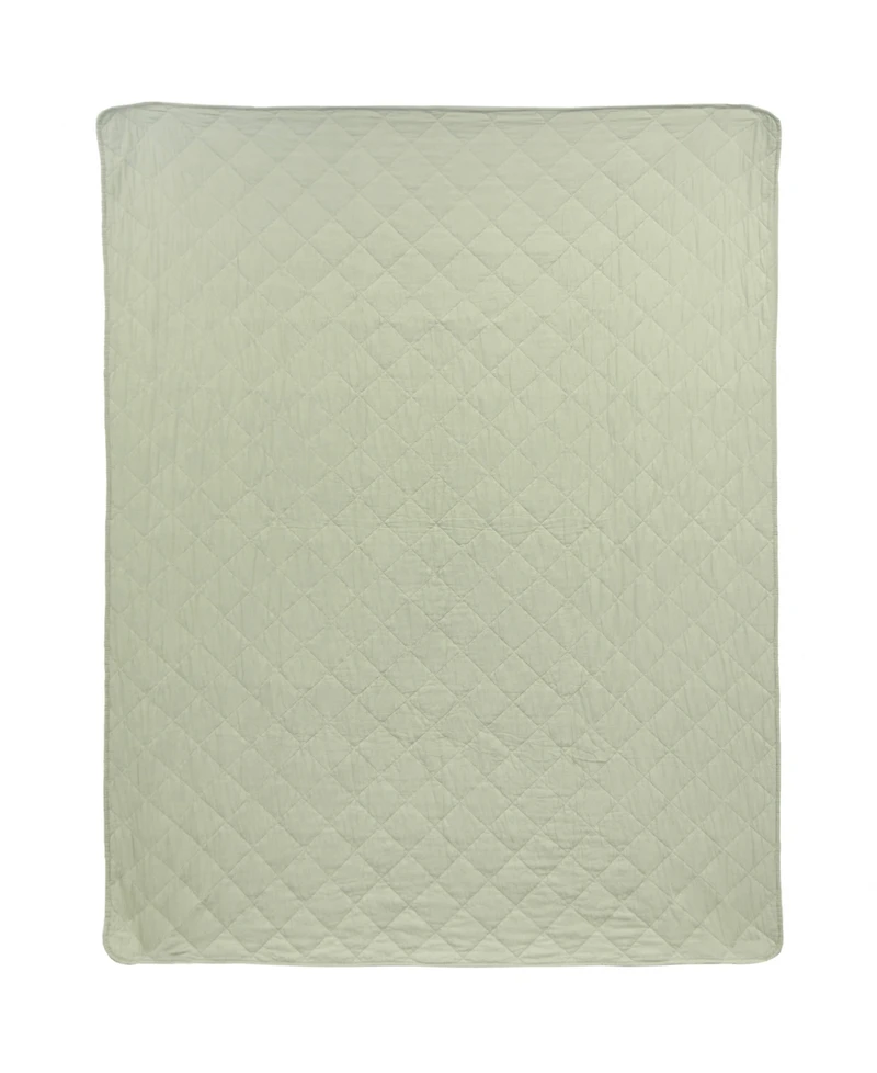Donna Sharp Peach Rose Cotton Reversible Throw, 50" x 60"