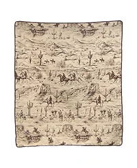 Donna Sharp Cowboy Cotton Reversible Throw, 50" x 60"