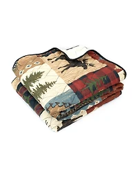Your Lifestyle Woodland Patch Reversible Throw, 50" x 60"