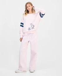 Rebel Veil Juniors Embellished Crewneck Sweatshirt Madden Girl Juniors Wide Leg Sweatpants