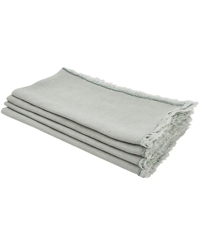 Saro Lifestyle Fringe Table Napkins, Set of 4