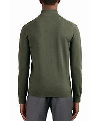 Reiss Men's Blackhall Half Zip Funnel Merino Wool Jumper Sweater