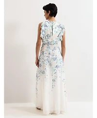 Phase Eight Women's Rachel Floral Ruffle Detail Maxi Dress