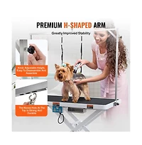 Ruie 50 inch Electric Pet Grooming Table Height Adjustable for Large Dogs