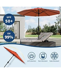 gaomon 9 Ft Outdoor Table Patio Umbrella, Waterproof Uv Protection for Garden, Backyard