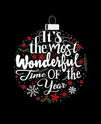 La Pop Art Men's It's the Most Wonderful Time of Year Word Tank Top