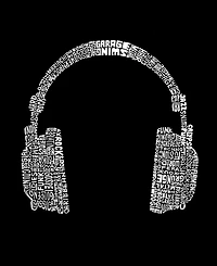 La Pop Art Men's Headphone Word Tank Top