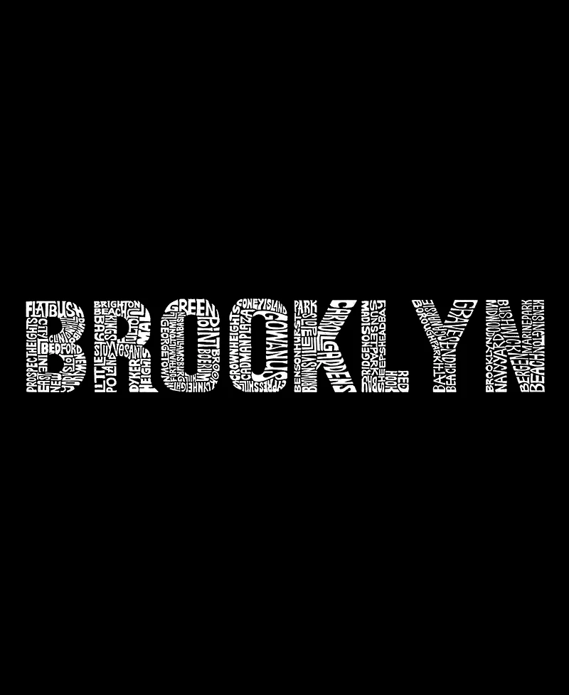 La Pop Art Men's Brooklyn Nyc Typography Graphic Tank Top
