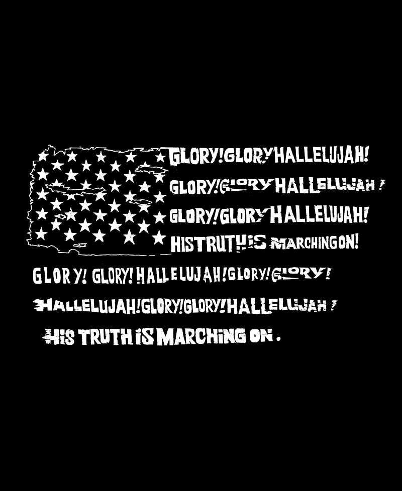 La Pop Art Men's American Flag Inspirational Quote Typography Graphic Tank Top