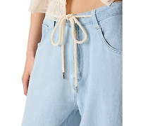 Steve Madden Women's Maycen Mid-Rise Wide Leg Pants