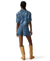 Steve Madden Women's Dally Mid-Rise Denim Shorts